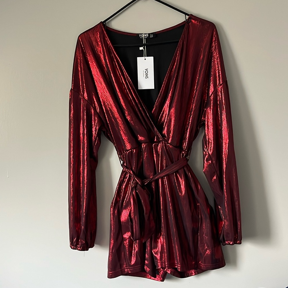 Long sleeve sequence romper from YOINS